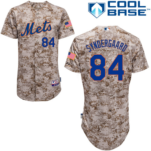 Noah Syndergaard #84 Youth Baseball Jersey-New York Mets Authentic Alternate Camo Cool Base MLB Jersey
